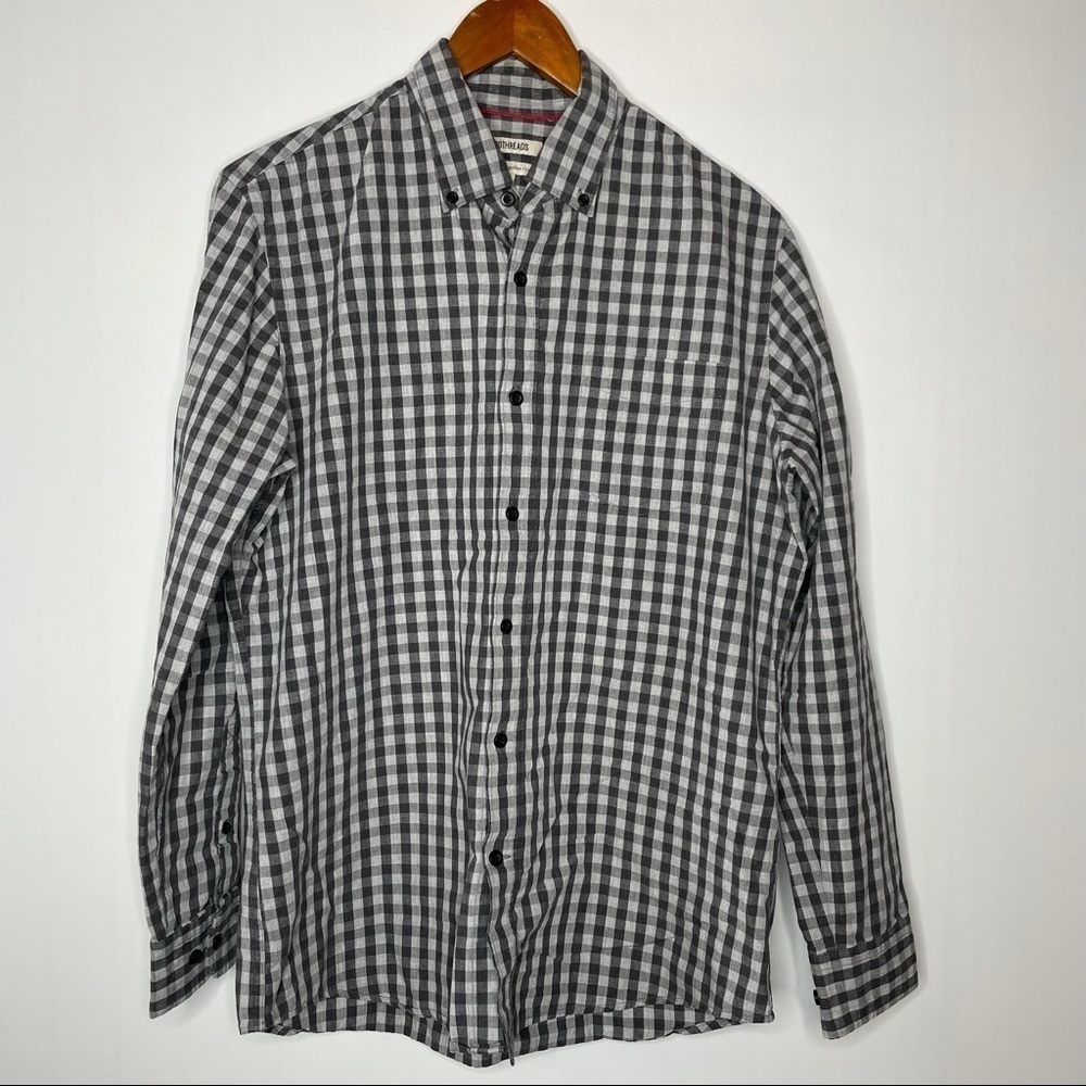 Good‎ Threads Checkered Button Down Shirt Medium
